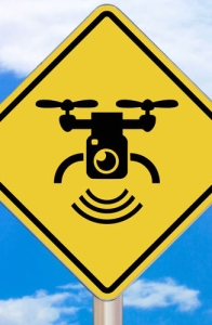 sign board showing drone image.